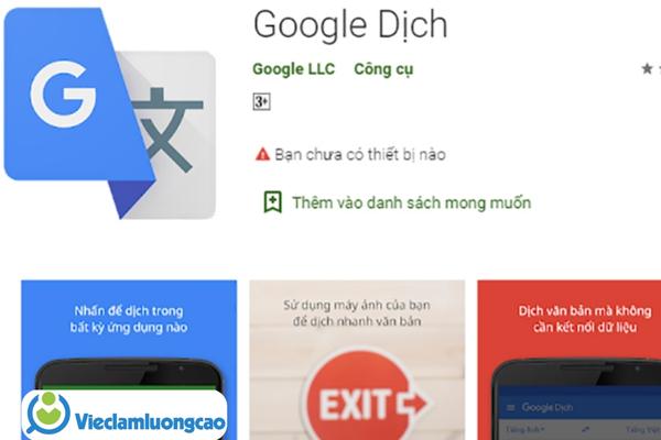 Tiếng Nhật dịch sang Tiếng Việt đơn giản với Google Translate